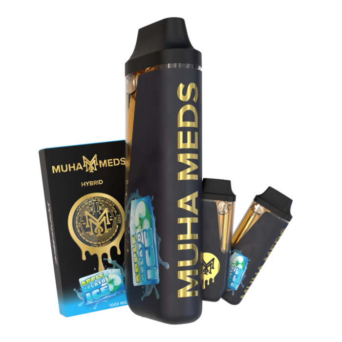 Apple Gelato Ice Muha Meds Disposable 2000MG | Hybrid - Muha Meds USA Apple Gelato Ice Muha Meds Disposable 2000MG | Hybrid - Muha Meds USA