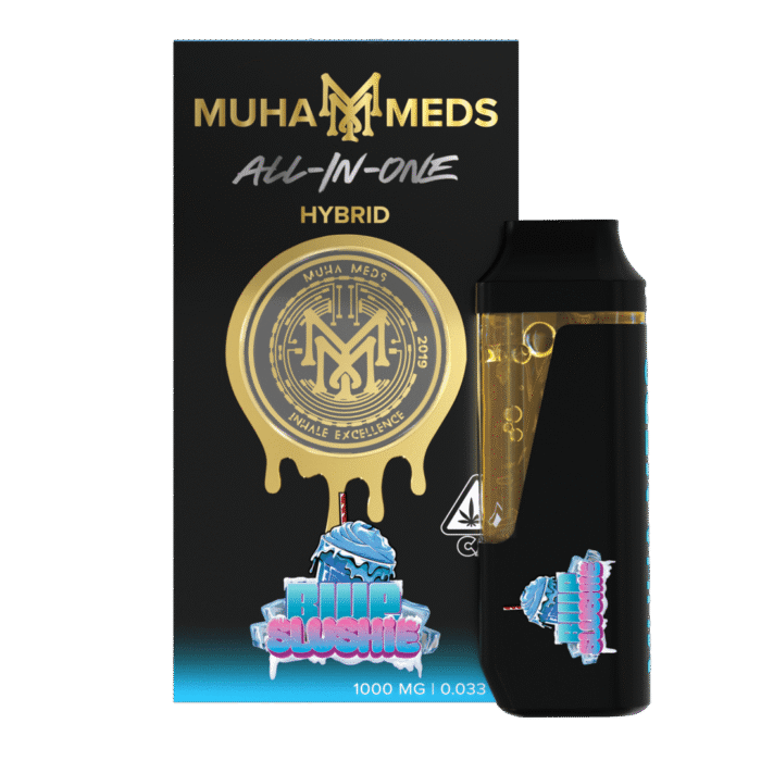Blue Slushie Muha Meds Disposable | Hybrid - Muha Meds USA Blue Slushie Muha Meds Disposable | Hybrid - Muha Meds USA