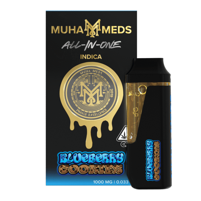 Blueberry Cookies Muha Meds Disposable | Indica - Muha Meds USA Blueberry Cookies Muha Meds Disposable | Indica - Muha Meds USA