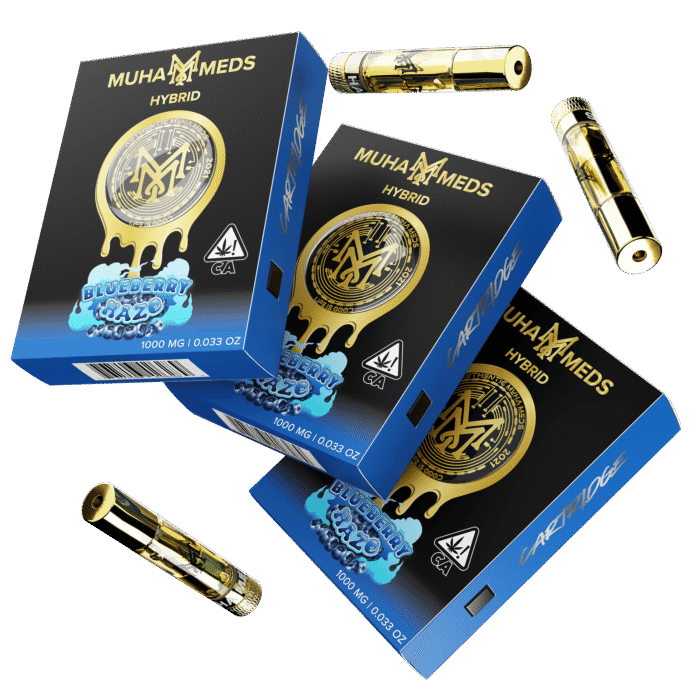 Blueberry Haze Muha Meds Cart 1000MG | Hybrid - Muha Meds USA