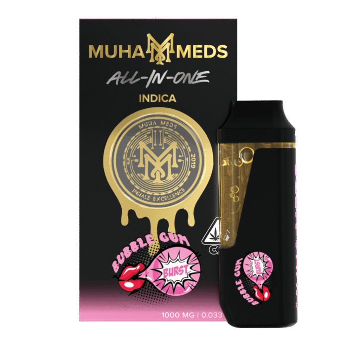 Bubble Gum Muha Meds Disposable | Indica - Muha Meds USA Bubble Gum Muha Meds Disposable | Indica - Muha Meds USA
