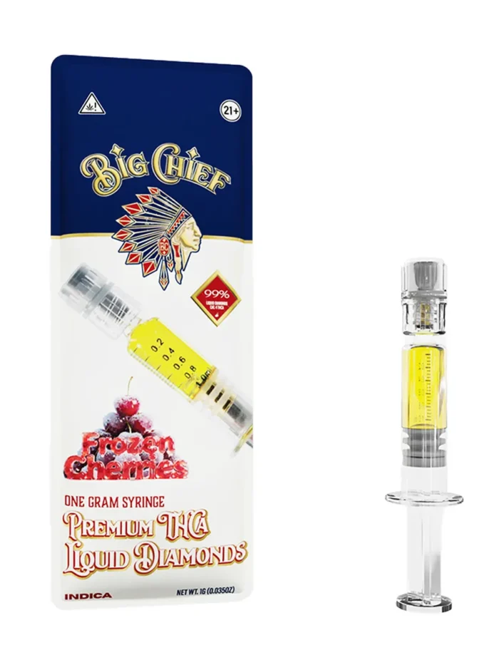 Frozen Cherries Big Chief Premium THCA Liquid Diamond Syringe 1G Frozen Cherries Big Chief Premium THCA Liquid Diamond Syringe 1G