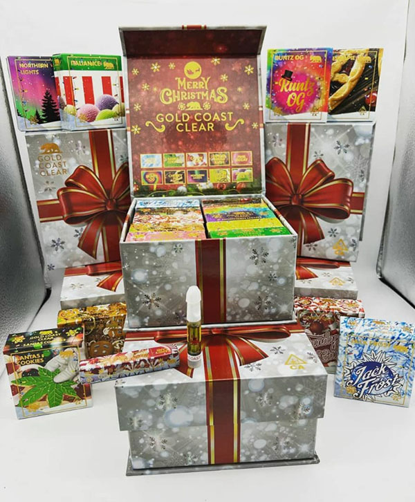 Gold Coast Clear Merry Christmas Carts - Free Shipping Gold Coast Clear Merry Christmas Carts - Free Shipping