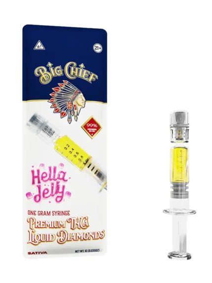Hella Jelly Big Chief Syringe Premium THCA Liquid Diamond 1G