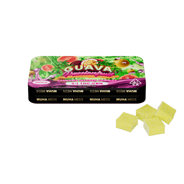 Muha Meds Guava Passionfruit Gummies | Indica - Muha Meds USA Muha Meds Guava Passionfruit Gummies | Indica - Muha Meds USA
