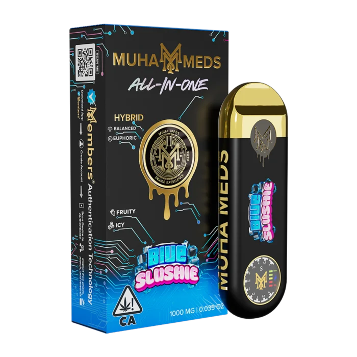 New Muha Gen 3 Blue Slushie Hybrid | 1000MG - Muha Meds USA