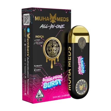 New Muha Gen 3 Bubblegum Burst Indica | 1000MG - Muha Meds USA