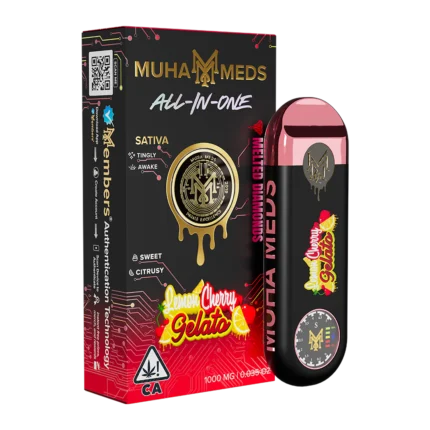 New Muha Gen 3 Lemon Cherry Gelato Sativa | 1000MG - Muha Meds USA