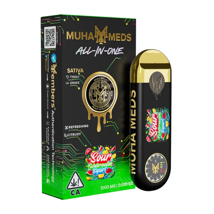 New Muha Gen 3 Sour Watermelon Squirt Sativa | 1000MG - Muha Meds USA New Muha Gen 3 Sour Watermelon Squirt Sativa | 1000MG - Muha Meds USA