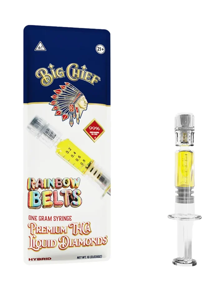 Rainbow Belts Big Chief Syringe Premium THCA Liquid Diamond 1G Rainbow Belts Big Chief Syringe Premium THCA Liquid Diamond 1G